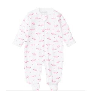 Kissy Kissy Pink Whales Footed Pajamas Infant 6-9 month